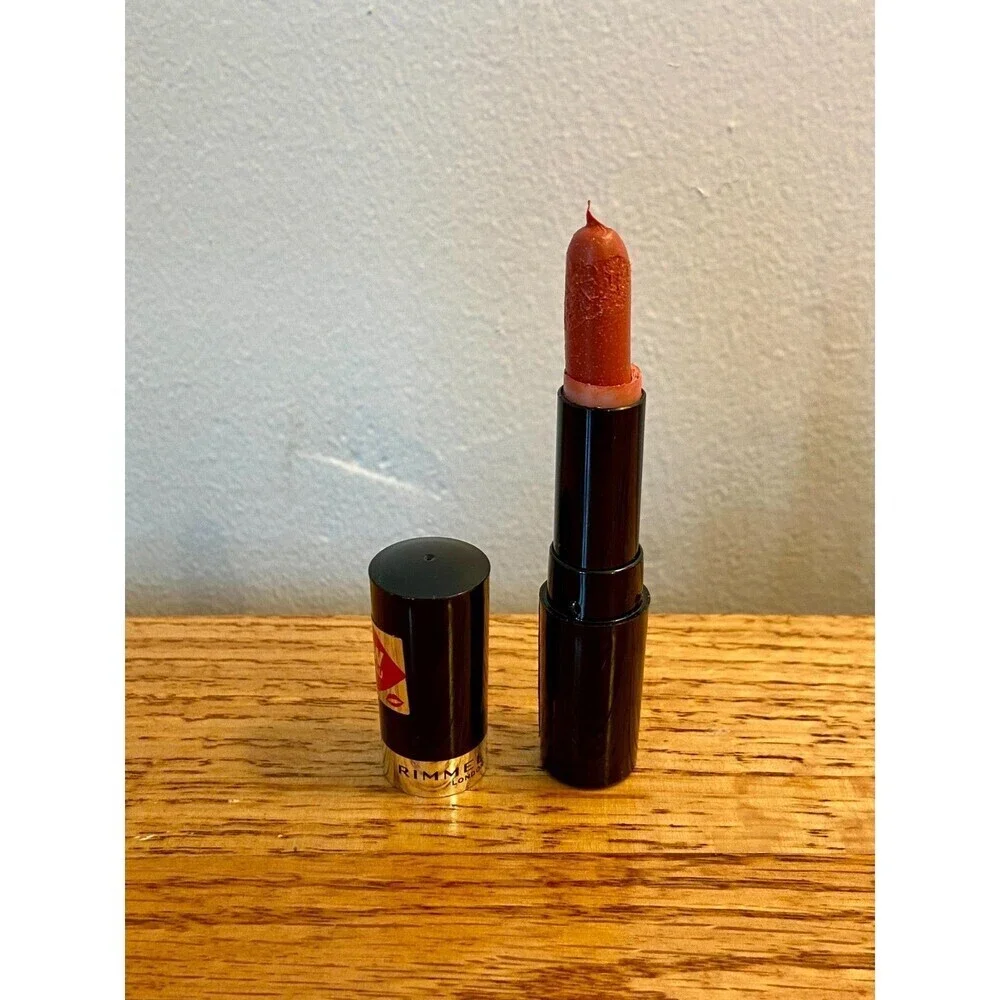 RIMMEL COOL SHINE Lipstick 052 COOL unsealed DISCONTINUED VINTAGE flaw nwob